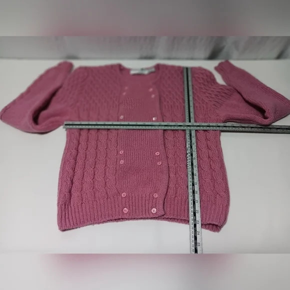 Vintage Woodstock by Benard 💯 Wool , double breasted Sweater. 38 ( small) - Picture 3 of 9